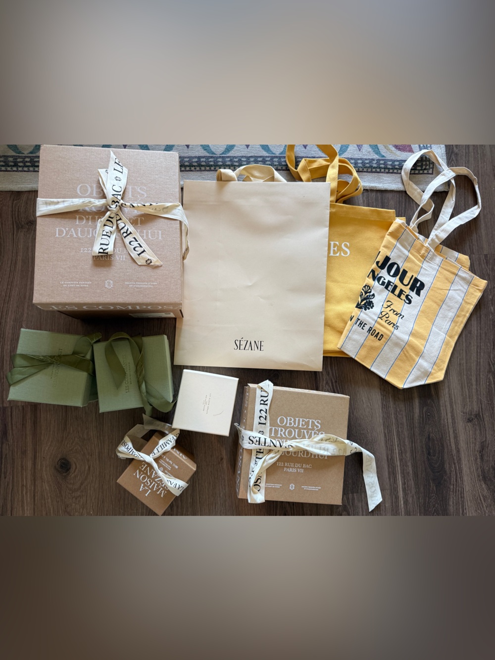 Sezane Gift Box/Bag/Tote Bundle
